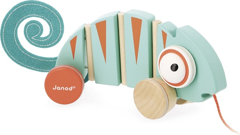 Janod Ťahacia hračka Chameleón Tropik