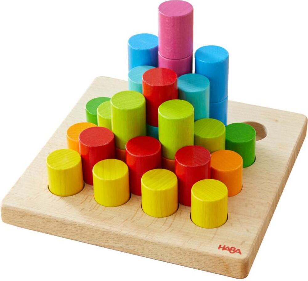 Haba Drevená hračka na vkladanie s predlohami Farebné valčeky