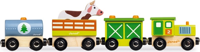 Janod Drevený vláčik Farma
