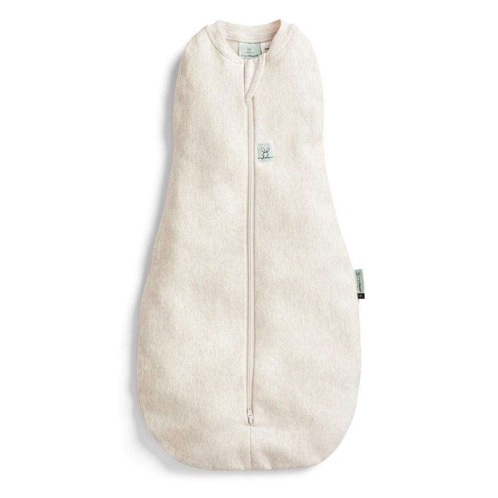 ERGOPOUCH Zavinovačka a vak na spanie 2v1 Cocoon Oatmeal Marle 0-3 m, 3-6 kg, 1 tog