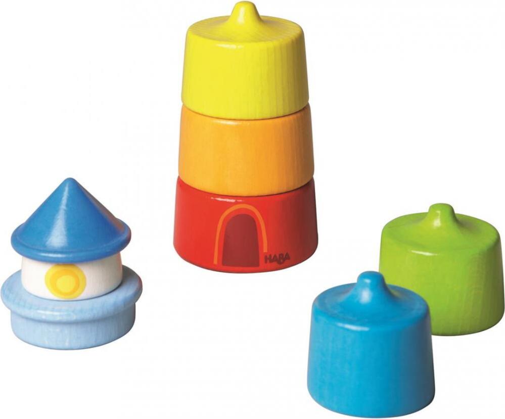 Haba Drevená skladačka a vkladačka Farby a tvary Maják