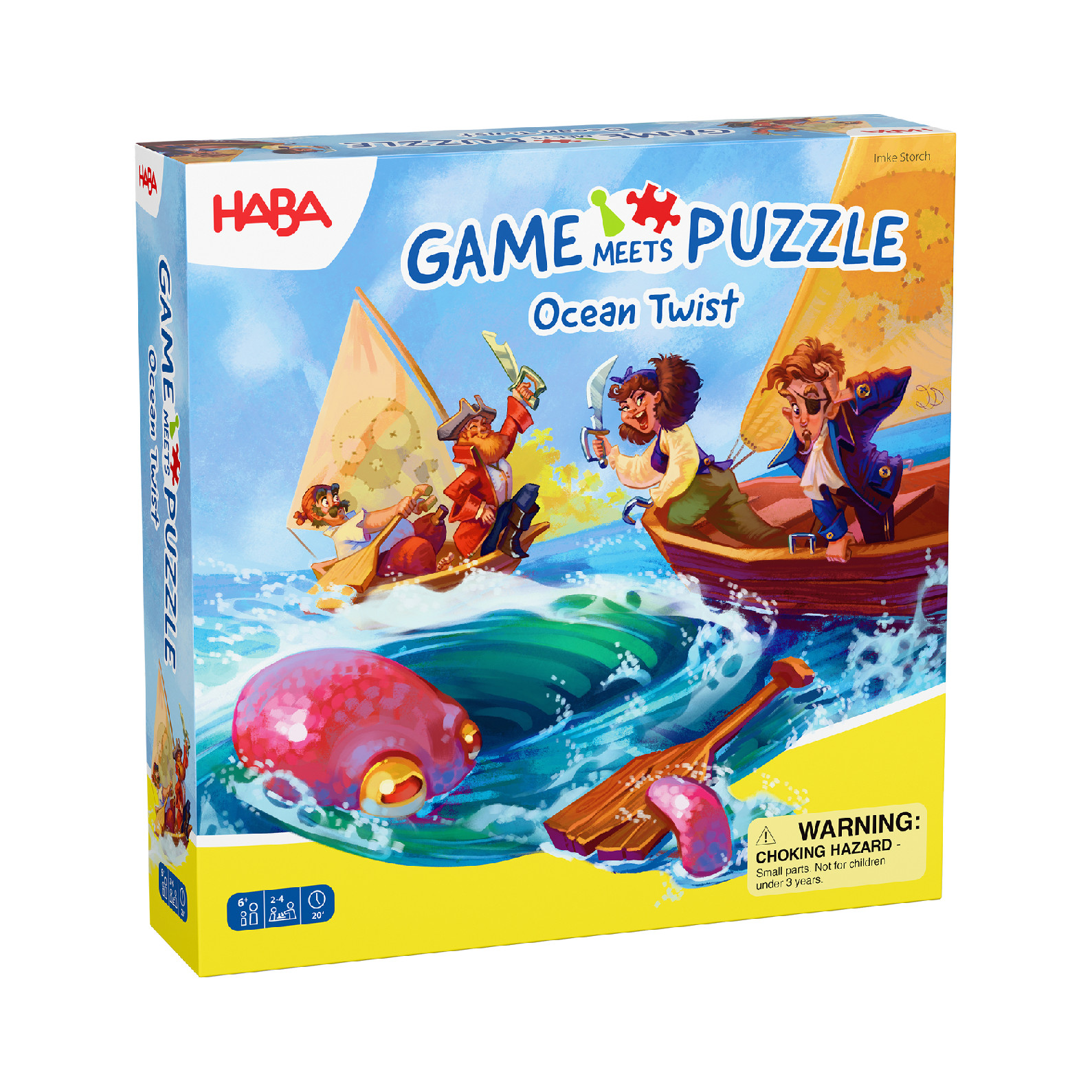 Haba Hra a Puzzle 2v1 Morský vír od 6 rokov