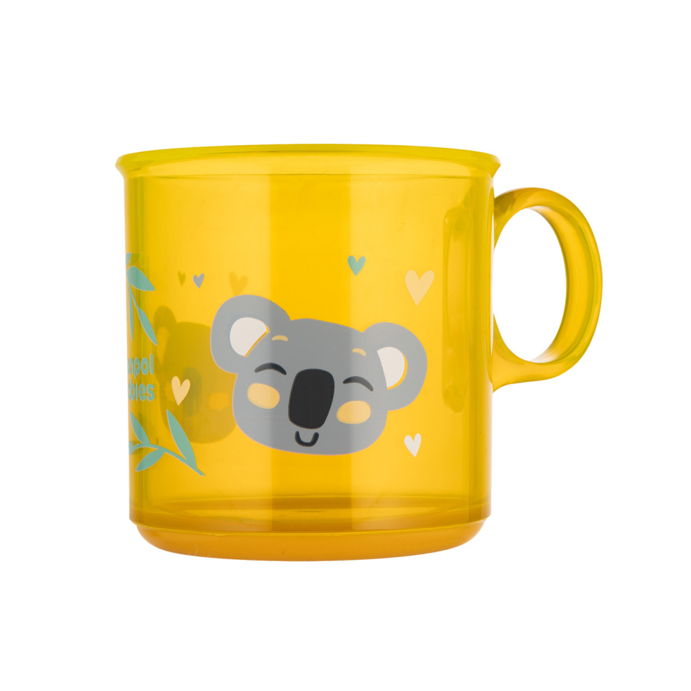Canpol babies Hrnček protišmykový EXOTIC ANIMALS 170ml žltý