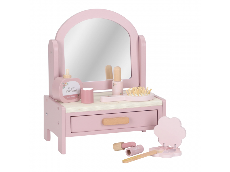Little Dutch Toaletný stolík drevený Pink