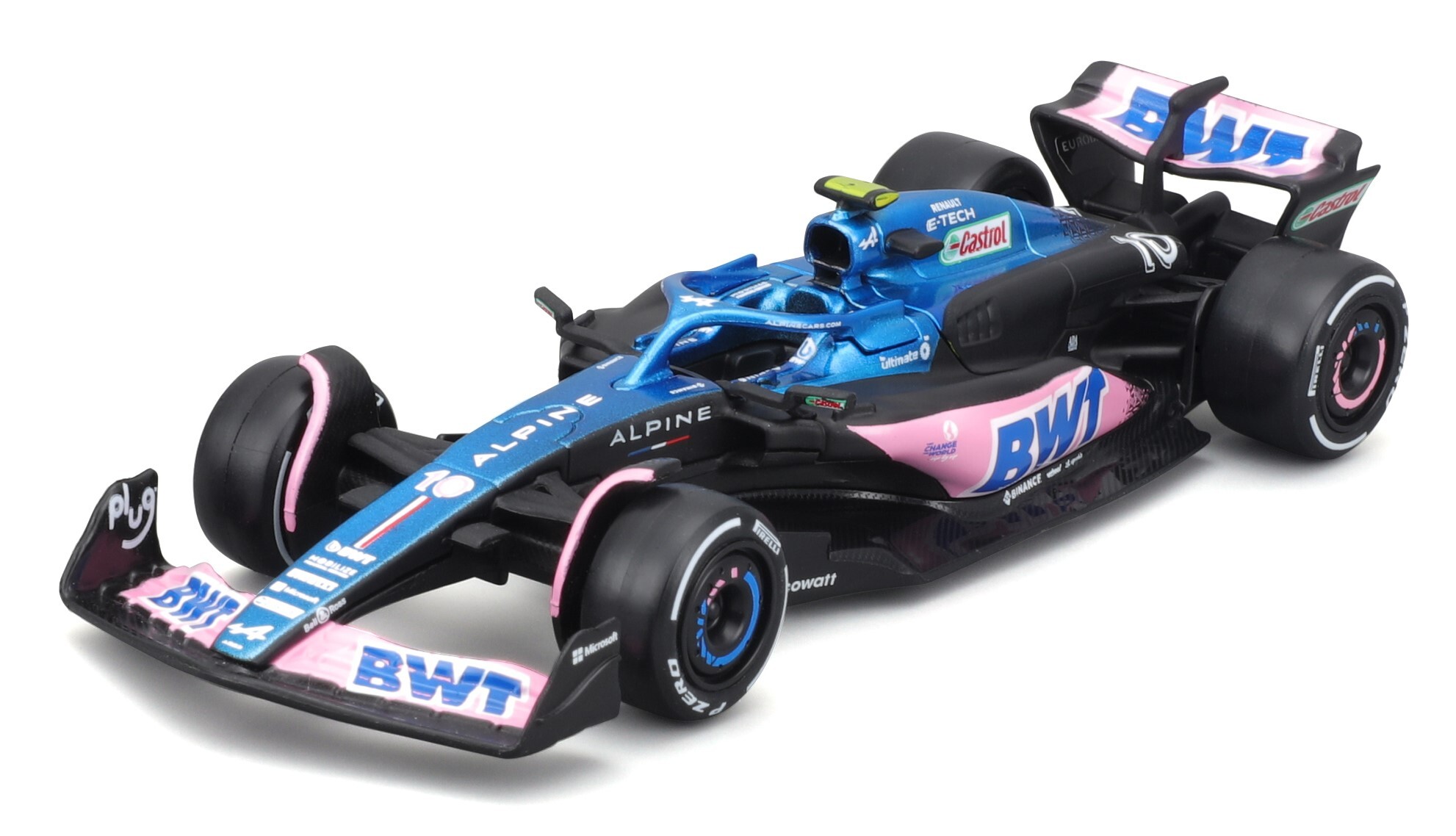 Bburago 1:43 RACE Formula F1 - BWT Alpine F1 Team A524 (2024) #10 (Pierre Gasly)