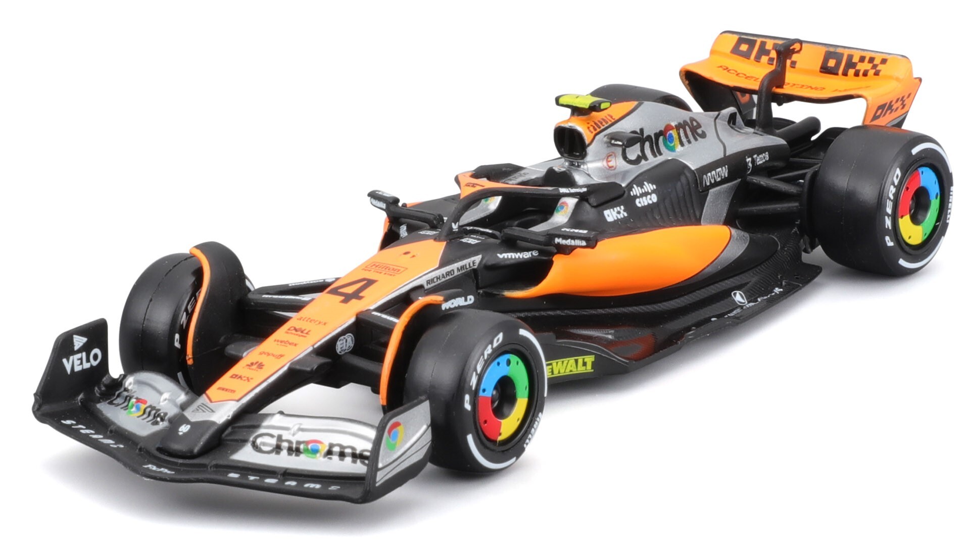 Bburago 1:43 RACE Formula F1 - McLaren F1 Team MCL38 (2024) #4 (Lando Norris)