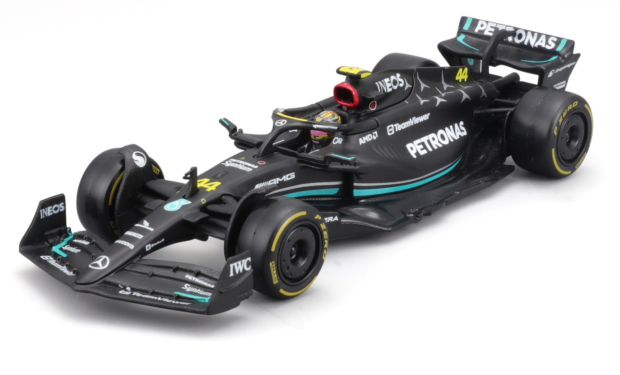 Bburago 1:43 RACE Formula F1 - Mercedes-AMG F1 W15 Performance (2024) #44 Lewis Hamilton w