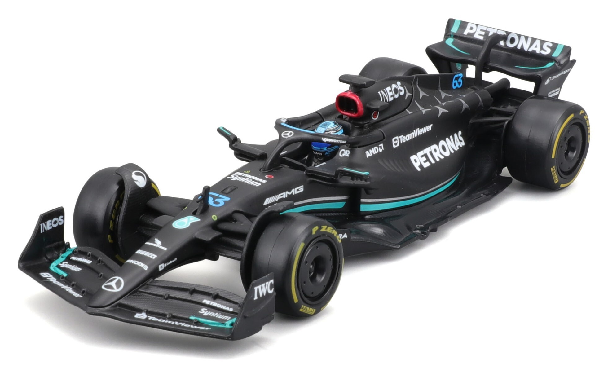 Bburago 1:43 RACE Formula F1 - Mercedes-AMG F1 W15 Performance (2024) #63 (George Russel)