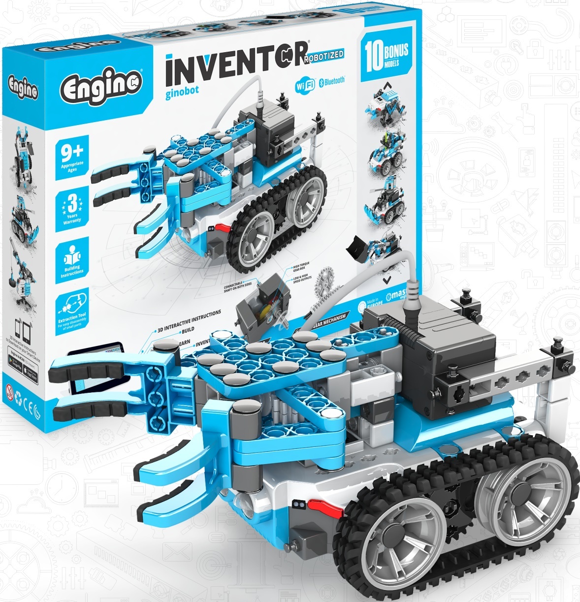 Engino INVENTOR ROBOTIZED "ginoBot" s 10 bonusovými modelmi