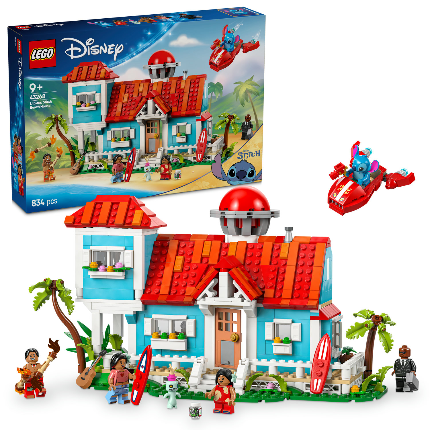 Lego Lilo a Stitch a domček na pláži