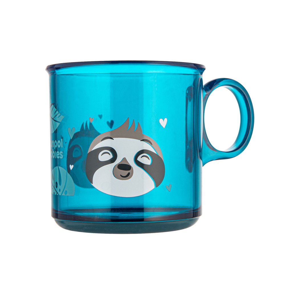 Canpol babies Hrnček protišmykový EXOTIC ANIMALS 170ml modrý