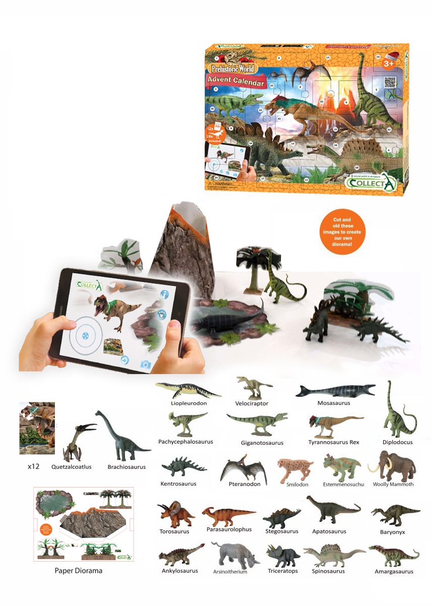 Collecta COLLECTA Adventný kalendár-dinosauri