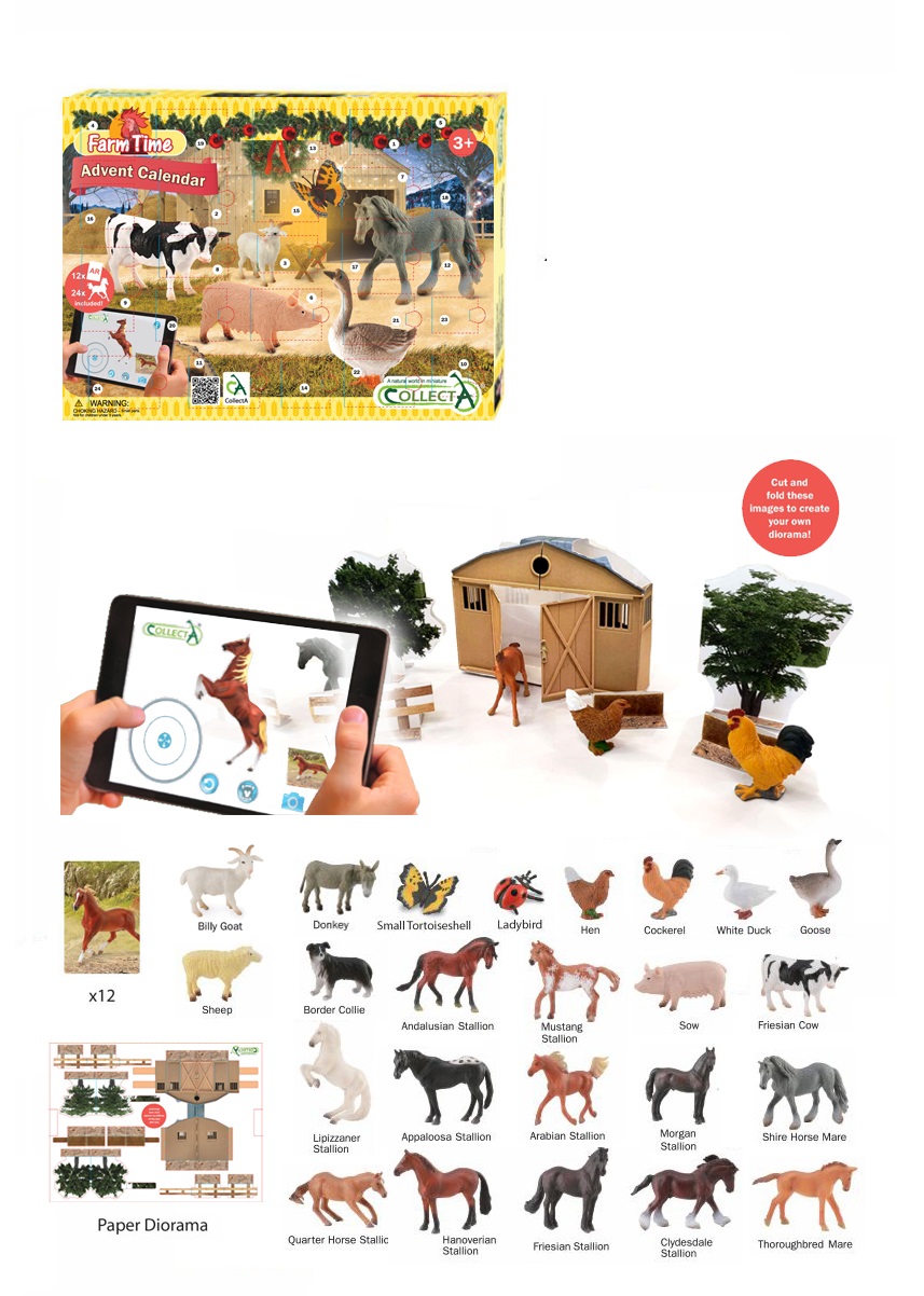 Collecta COLLECTA Adventný kalendár-farma a kone