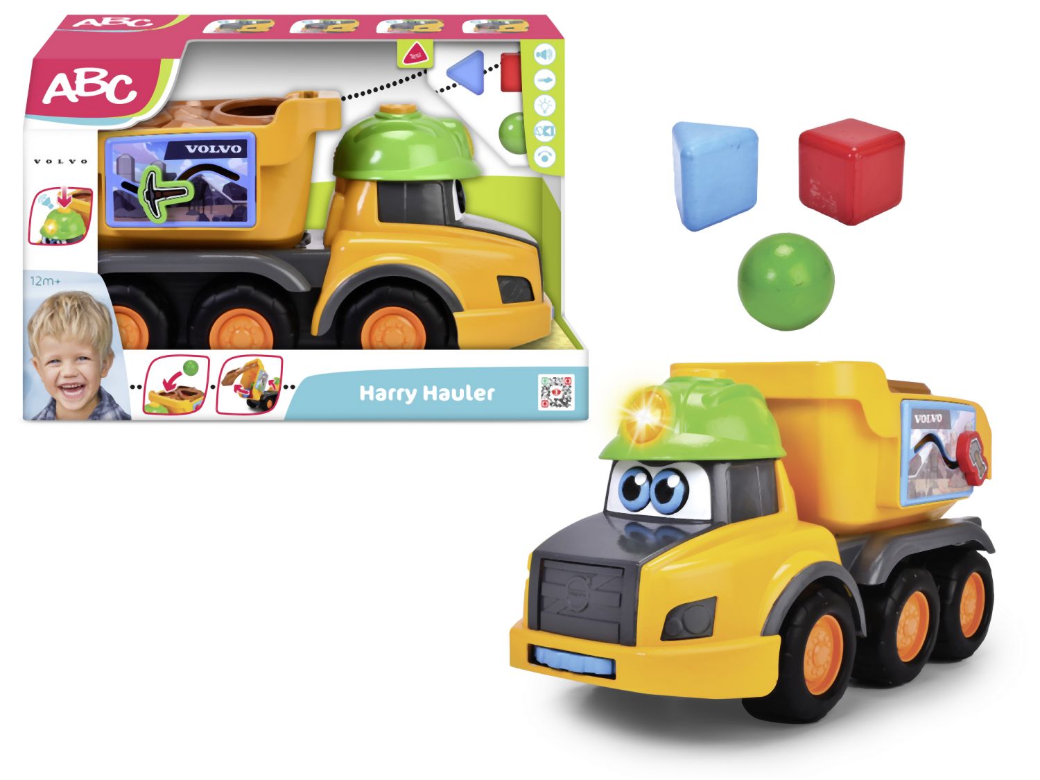 Dickie ABC Sklápačka Harry 30 cm, svetlo, zvuk