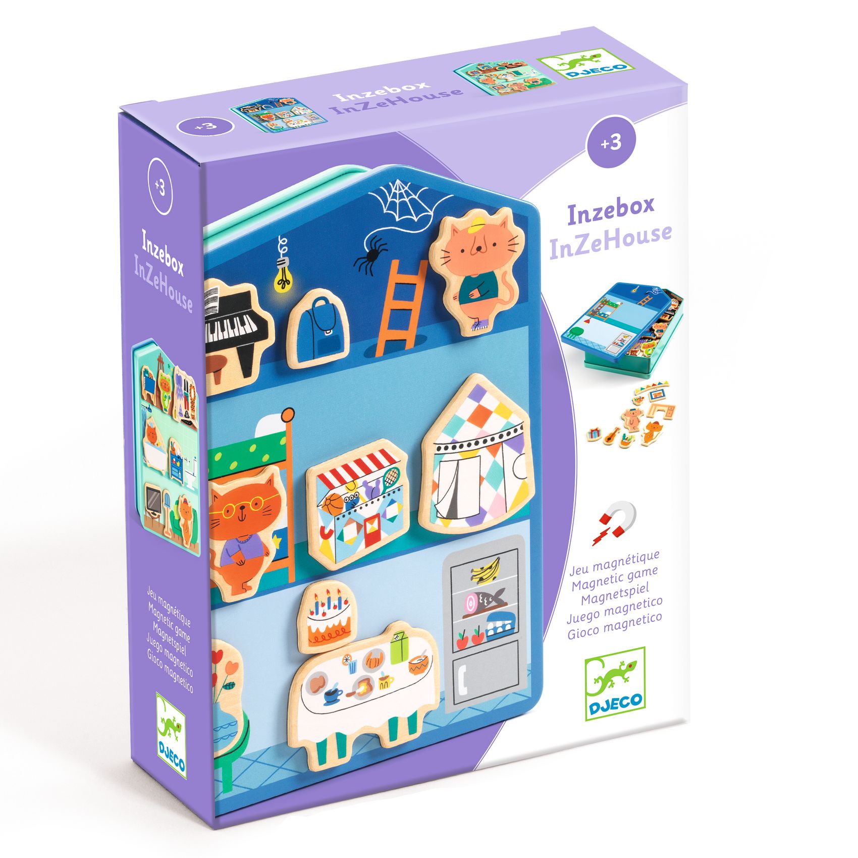 Djeco Magnetická hračka InZeBox Domček