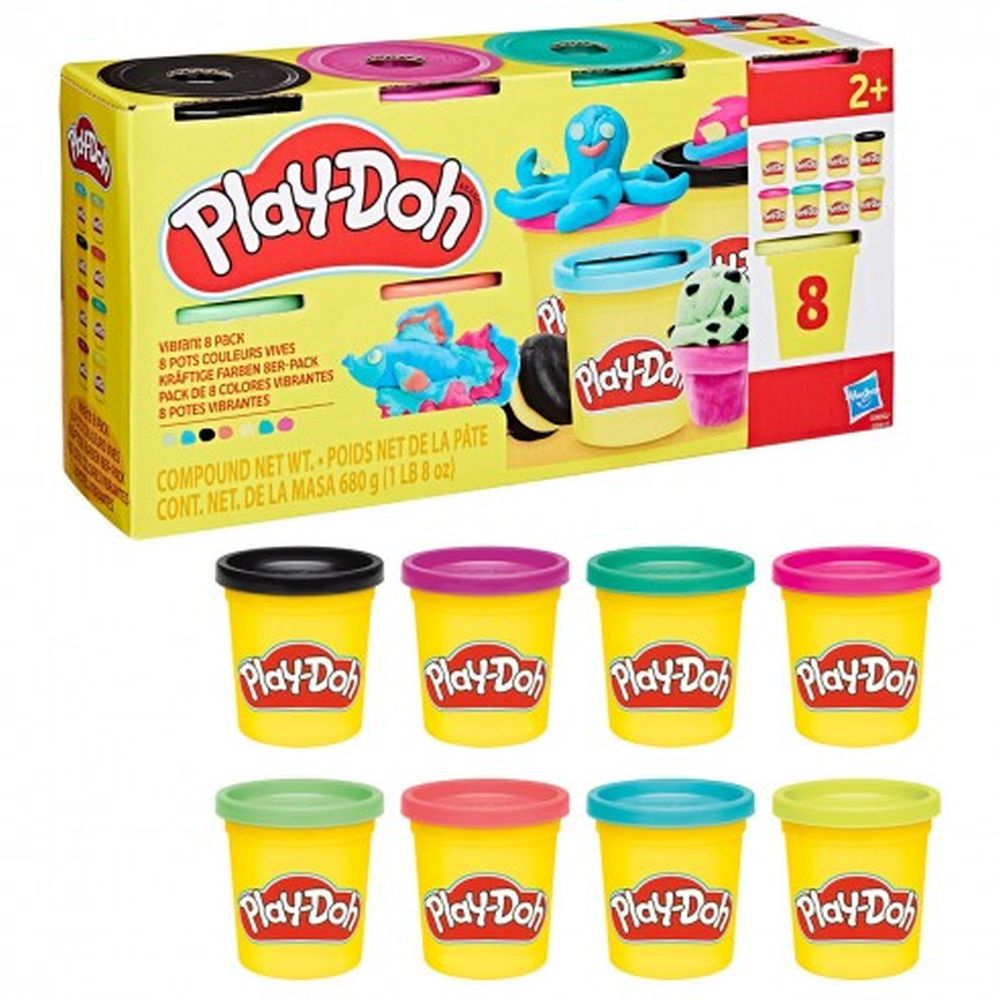 Hasbro HASBRO - Play-Doh 8 ks kelímkov V2, assort