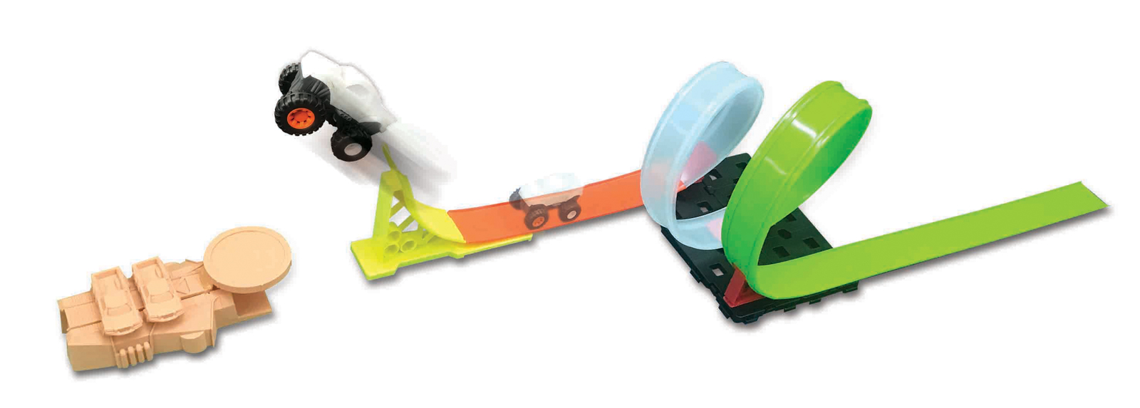 Maisto - Cyber ??Racers set, Micro Monster spin and smash