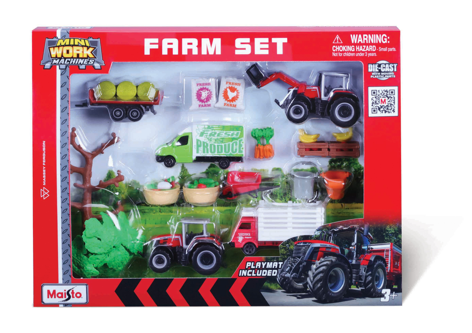 Maisto - MEGA Farmársky set, Massey Ferguson