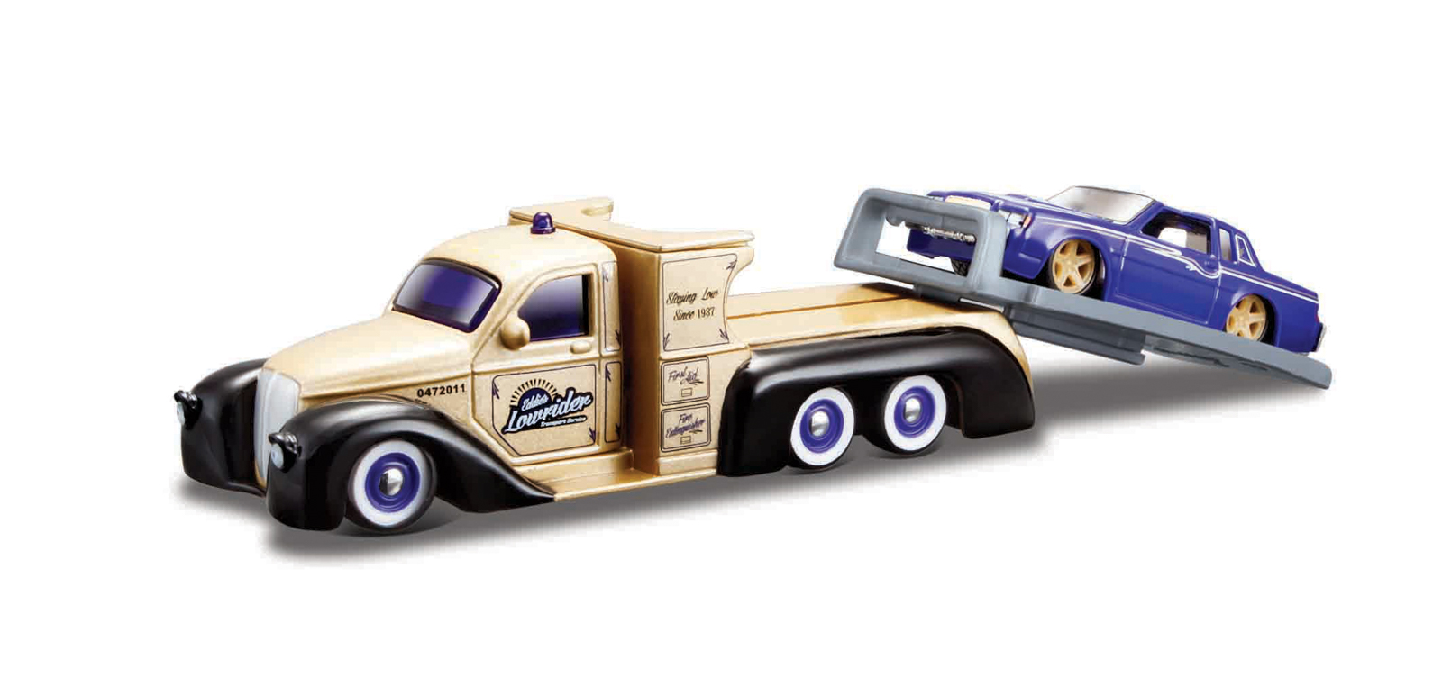 Maisto - Design Elite Transport, Missile Tow Flatbed + 1987 Buick Regal T-Type, 1:64