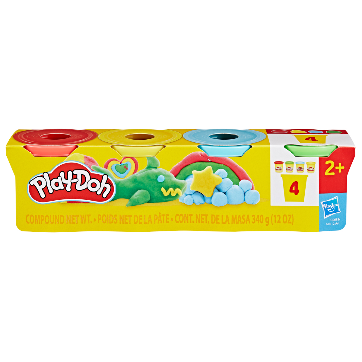 HASBRO - Play-Doh 4ks téglikov 4 x 85g