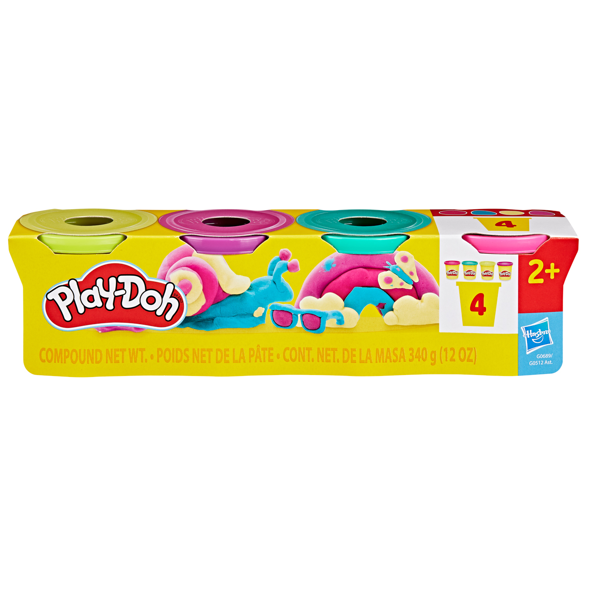 HASBRO - Play-Doh 4ks téglikov 4 x 85g