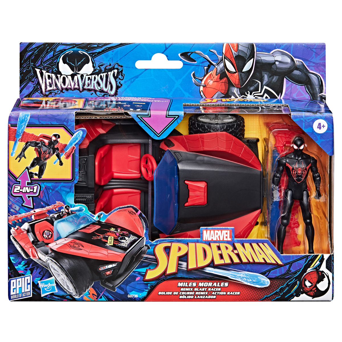 HASBRO - Spider-Man Venomversus Miles figúrka s vozidlom