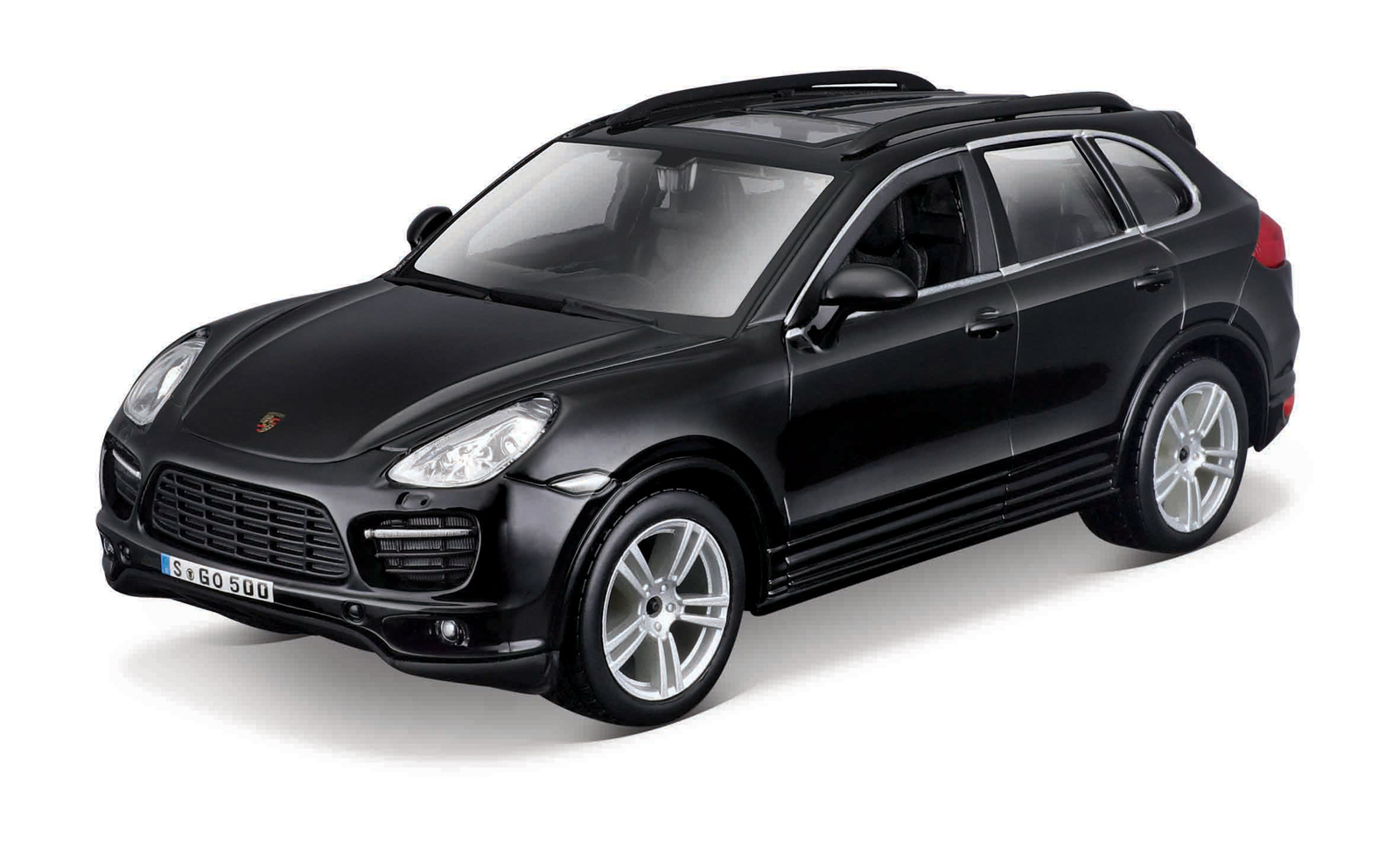 Bburago - Autá HOBBY, Porsche Cayenne Turbo, čierna, 1:24