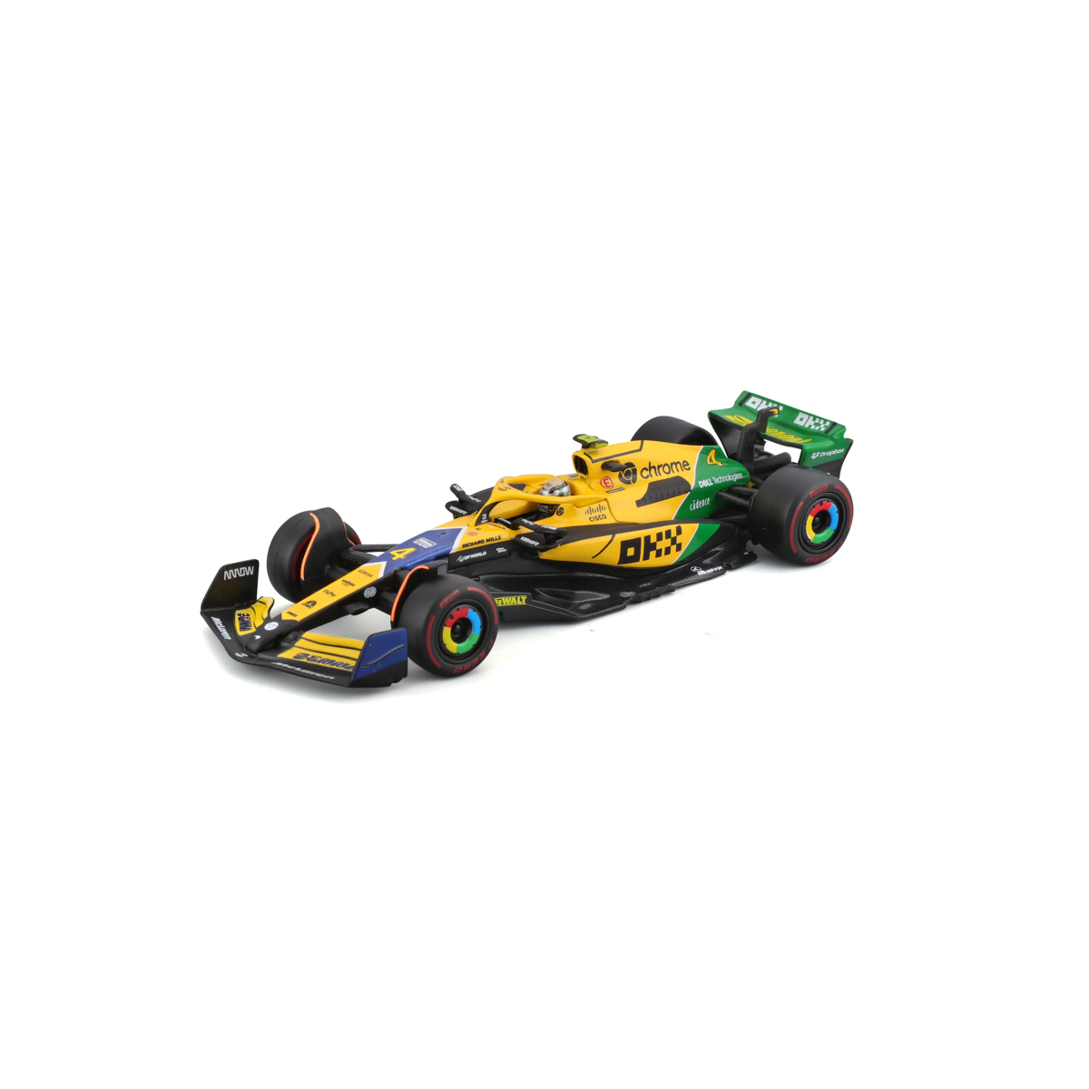 Bburago - RACE Formula F1, McLaren F1 Team MCL38 (2024), 4 Senna Edition, 1:43