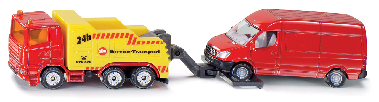 SIKU Super - Odťahové auto s dodávkou