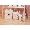 Childhome Kôše na hračky Teddy 3 ks (Variant Beige)