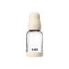 BIBS antikoliková sklenená fľaša so silikónovým cumlíkom 120ml (Variant Blush)