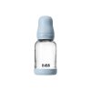 BIBS antikoliková sklenená fľaša so silikónovým cumlíkom 120ml (Variant Blush)