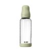 BIBS antikoliková sklenená fľaša s kaučukovým cumlíkom 240ml (Variant Blush)