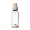 BIBS antikoliková sklenená fľaša so silikónovým cumlíkom 240ml (Variant Baby Blue)