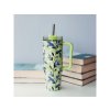 Quokka Nerezový termohrnček so slamkou Stream 950 ml (Variant Black)