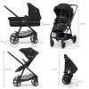 KINDERKRAFT Kočík kombinovaný 3v1 Newly + Mink PRO (Variant Classic black)
