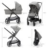 KINDERKRAFT Kočík kombinovaný 3v1 Newly + Mink PRO (Variant Classic black)