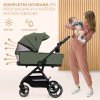 KINDERKRAFT SELECT Kočík kombinovaný Yoxi 2v1 (Variant Sand Beige, Farba Béžová)