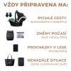 KINDERKRAFT SELECT Kočík kombinovaný 3v1 Prime 2 (Variant Shadow Grey, Farba Sivá)