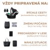 KINDERKRAFT SELECT Kočík kombinovaný 3v1 Prime 2 (Variant Shadow Grey, Farba Sivá)
