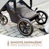 KINDERKRAFT SELECT Kočík kombinovaný 3v1 Prime 2 (Variant Shadow Grey, Farba Sivá)