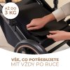 KINDERKRAFT SELECT Kočík kombinovaný 3v1 Prime 2 (Variant Shadow Grey, Farba Sivá)