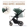 KINDERKRAFT SELECT Kočík kombinovaný 3v1 Prime 2 (Variant Shadow Grey, Farba Sivá)