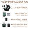 KINDERKRAFT SELECT Kočík kombinovaný 3v1 Prime 2 (Variant Shadow Grey, Farba Sivá)