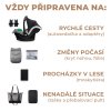 KINDERKRAFT SELECT Kočík kombinovaný 3v1 Prime 2 (Variant Shadow Grey, Farba Sivá)
