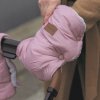 PETITE&MARS Set zimný fusak Jibot 3v1 + rukavice na kočík Jasie (Variant Dusty Pink)