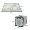 KINDERKRAFT Podložka penová puzzle Luno Shapes 185 x 165 cm, 30ks, Premium