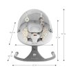 KINDERKRAFT Lehátko pohupujúce s melódiou 2v1 Lumi, do 9 kg, Premium (Variant Light grey)