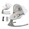 KINDERKRAFT Lehátko pohupujúce s melódiou 2v1 Lumi, do 9 kg, Premium (Variant Light grey)