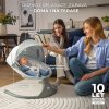 KINDERKRAFT Lehátko pohupujúce s melódiou 2v1 Lumi, do 9 kg, Premium (Variant Light grey)